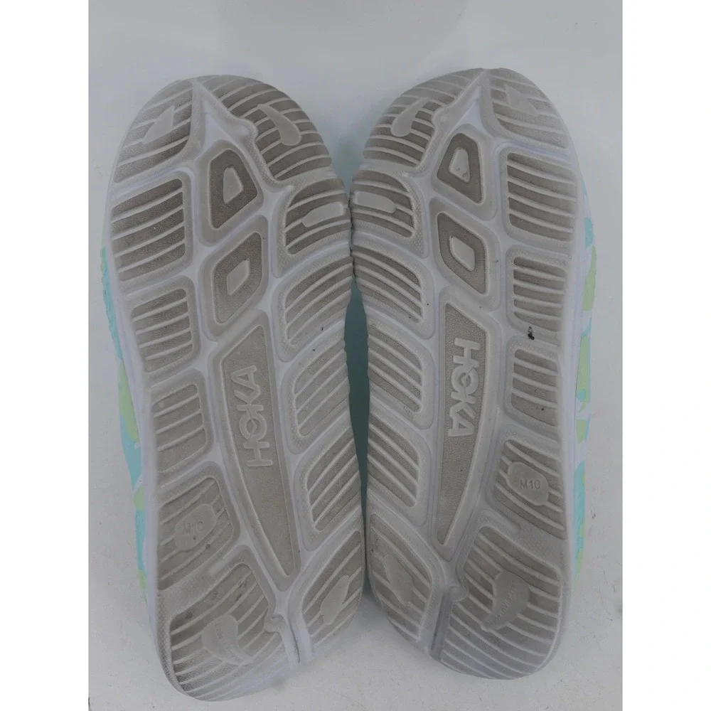 HOKA Ora Recovery Slide Sandals Blue Camo Comfort Cushioned Women's Size 11